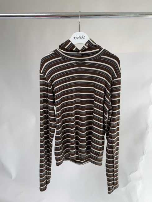 E/E/E東大門㊣實拍女裝新品推薦25秋冬職業真品人氣長袖T恤E/E/E長袖T恤圖色2