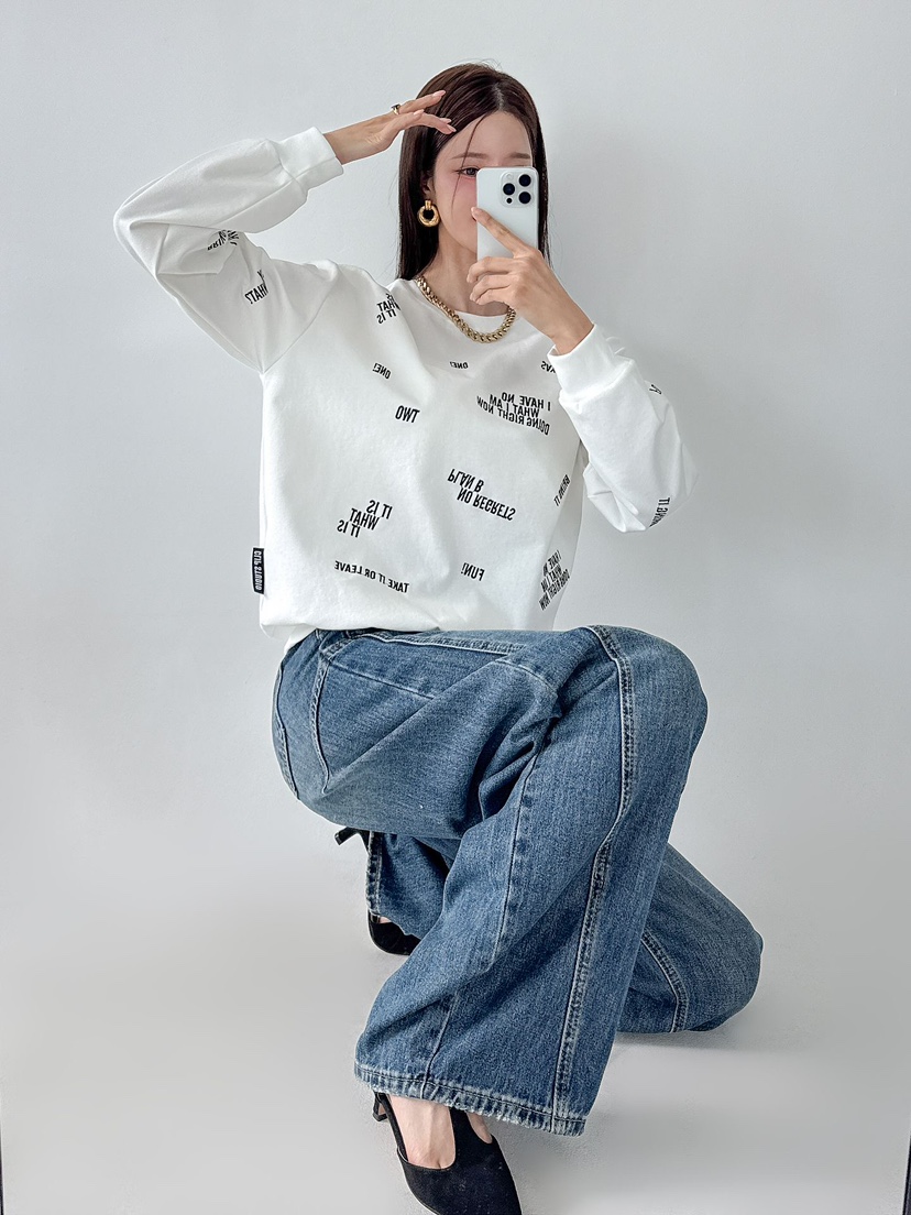 IAAN東大門㊣直郵女裝新款人氣熱賣職業休閑真品25秋冬衛衣iaAn衛衣