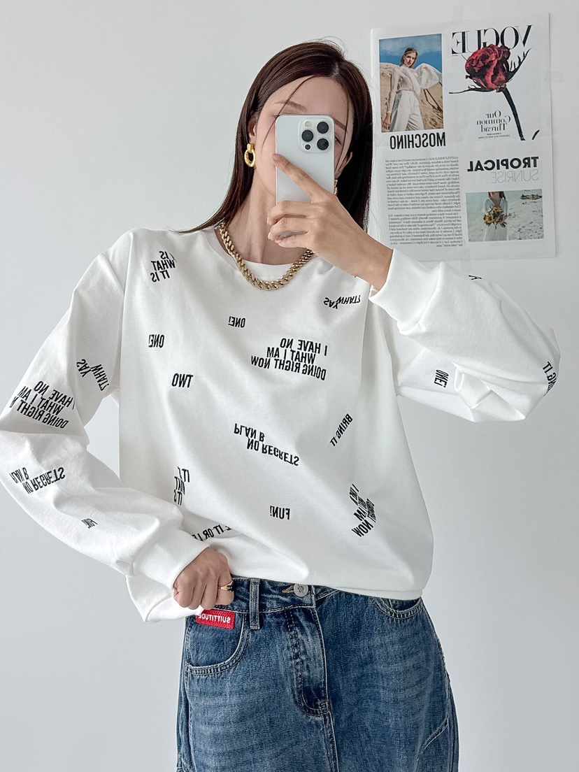 IAAN東大門㊣直郵女裝新款人氣熱賣職業休閑真品25秋冬衛衣iaAn衛衣