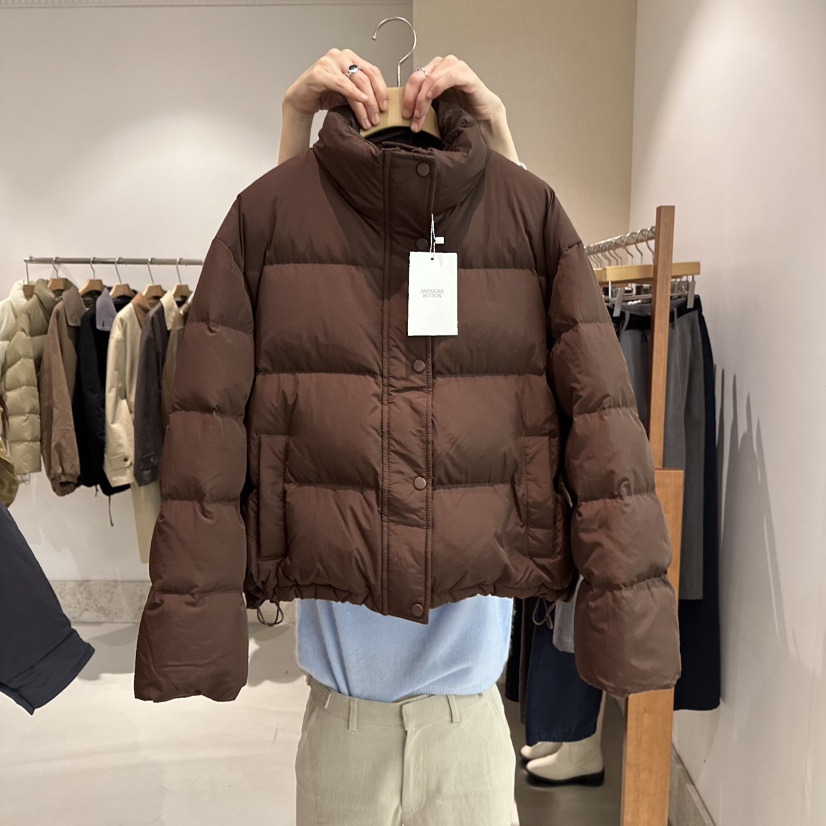 ANDMORE BUTTON韓國代購㊣女裝新款熱賣推薦時尚短款羽絨服ANDMORE BUTTON短款羽絨服圖色3