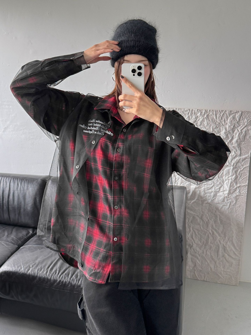 IAAN東大門㊣代購女裝新品熱賣職業25秋冬時尚真品襯衫蕾絲衫iaAn襯衫/蕾絲衫