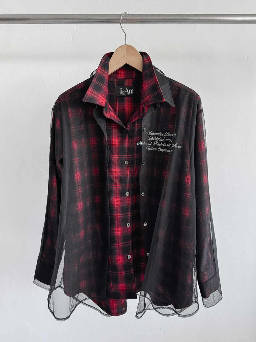 IAAN東大門㊣代購女裝新品熱賣職業25秋冬時尚真品襯衫蕾絲衫iaAn襯衫/蕾絲衫