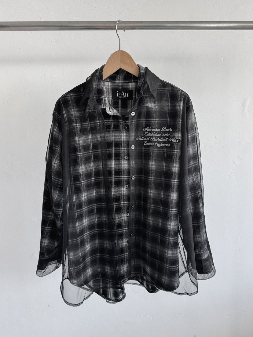 IAAN東大門㊣代購女裝新品熱賣職業25秋冬時尚真品襯衫蕾絲衫iaAn襯衫/蕾絲衫圖色2