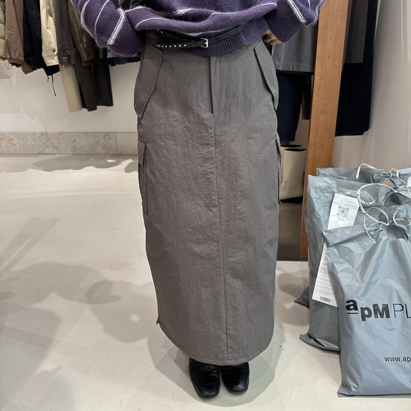 ANDMORE BUTTON東大門㊣實拍女士新款真品休閑推薦長裙填充ANDMORE BUTTON長裙