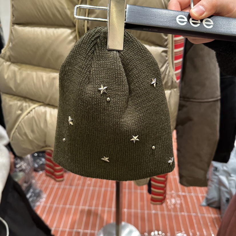 E/E/E東大門㊣實拍女裝新款人氣時尚熱賣真品25秋冬推薦帽子E/E/E帽子圖色2