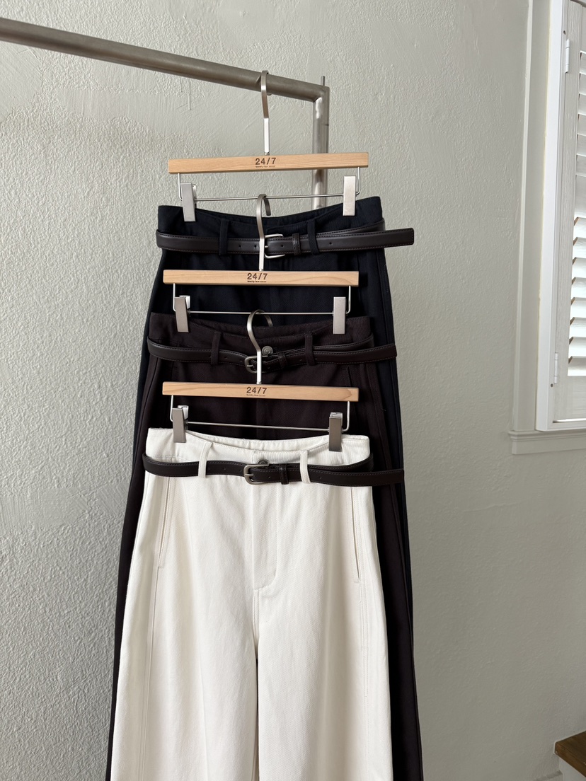 TWENTY FOUR SEVEN24-7東大門㊣代購女士新品熱賣休閑褲含腰帶TEWNTY FOUR SEVEN24-7休閑褲