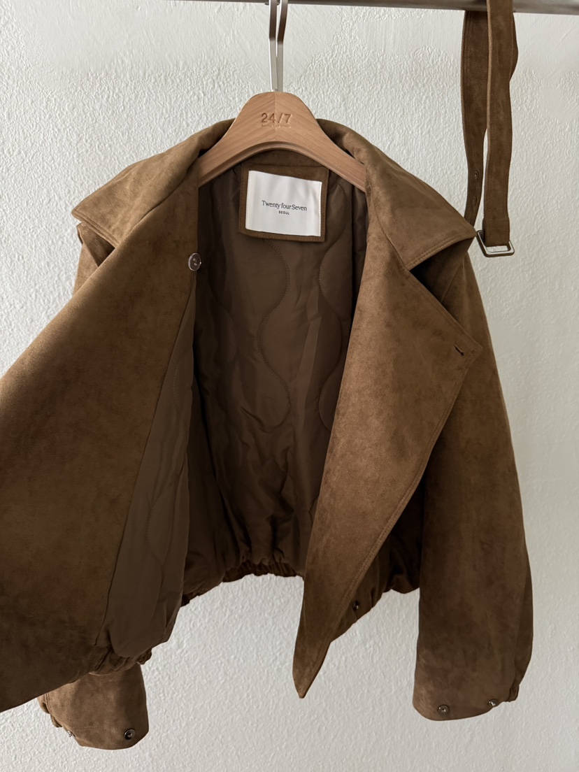 TWENTY FOUR SEVEN24-7東大門㊣實拍女裝新款人氣夾克絨TEWNTY FOUR SEVEN24-7夾克