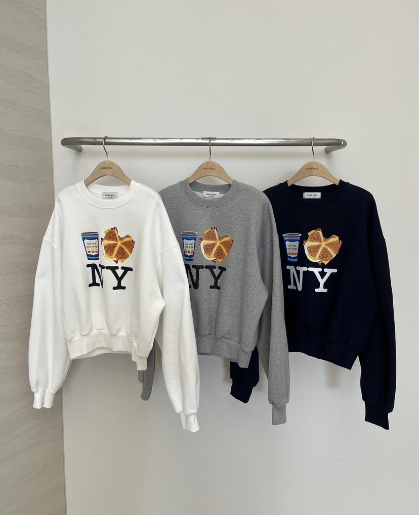 AMUSE SEOUL東大門㊣實拍女裝新品人氣25秋冬熱賣衛衣加絨AMUSE SEOUL衛衣