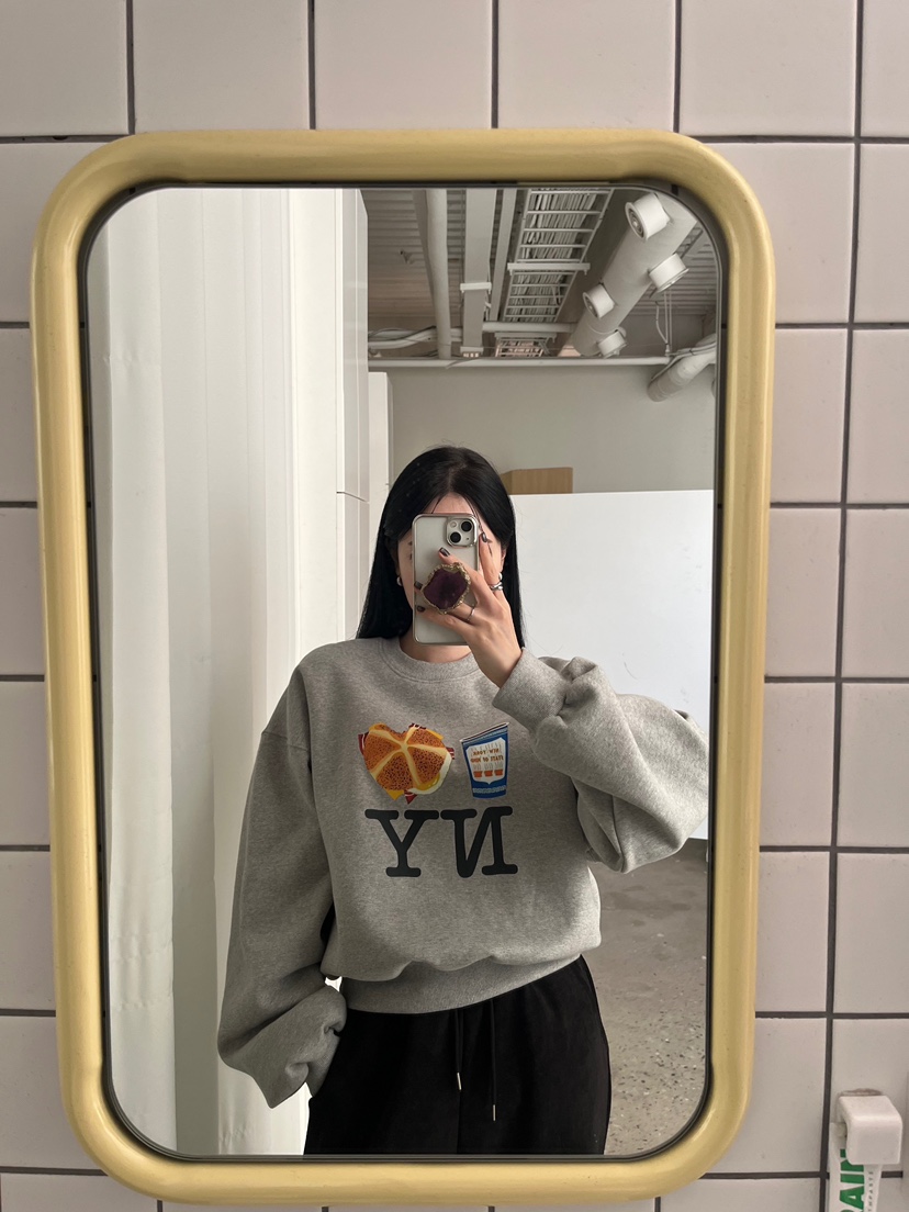 AMUSE SEOUL東大門㊣實拍女裝新品人氣25秋冬熱賣衛衣加絨AMUSE SEOUL衛衣