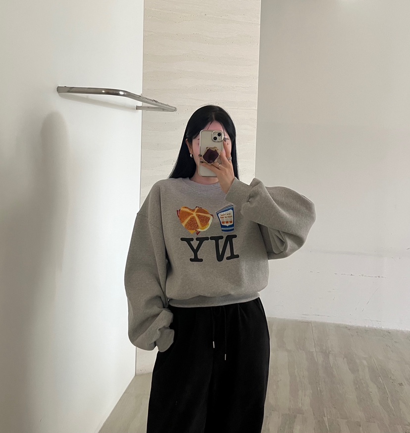 AMUSE SEOUL東大門㊣實拍女裝新品人氣25秋冬熱賣衛衣加絨AMUSE SEOUL衛衣