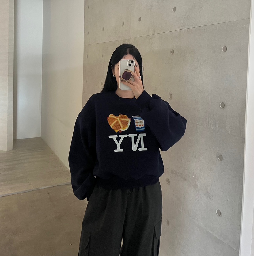 AMUSE SEOUL東大門㊣實拍女裝新品人氣25秋冬熱賣衛衣加絨AMUSE SEOUL衛衣