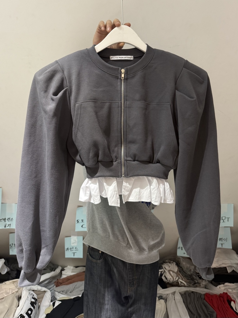 BELITA-L東大門㊣直郵女裝新品熱賣休閑25秋冬職業夾克拉鏈BELITA-L夾克圖色2