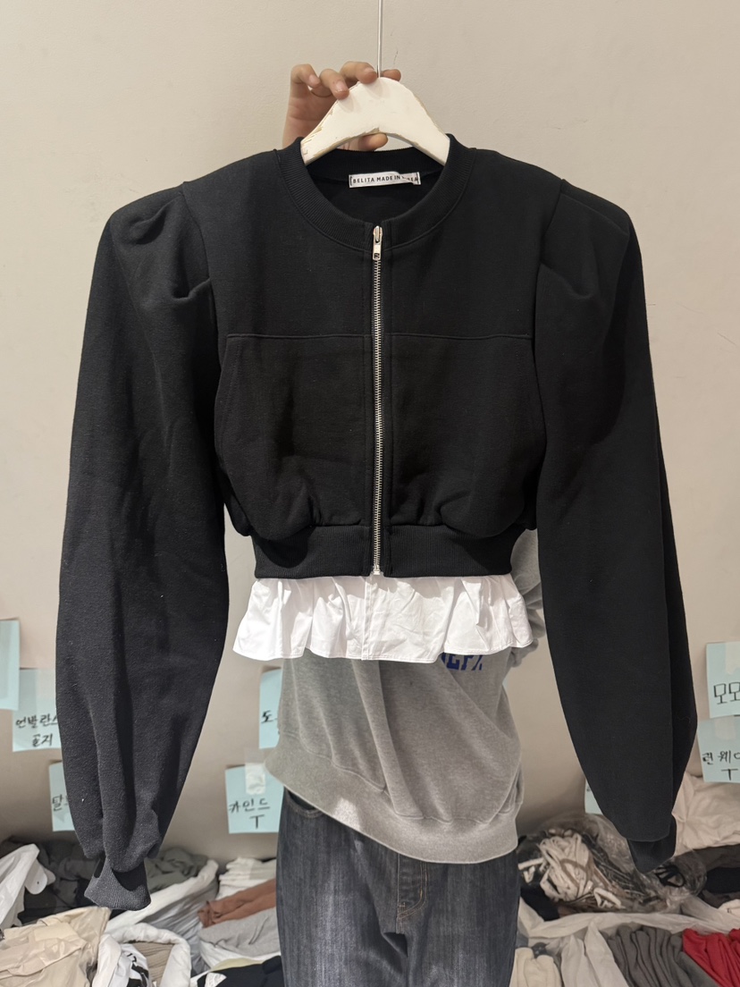 BELITA-L東大門㊣直郵女裝新品熱賣休閑25秋冬職業夾克拉鏈BELITA-L夾克圖色3