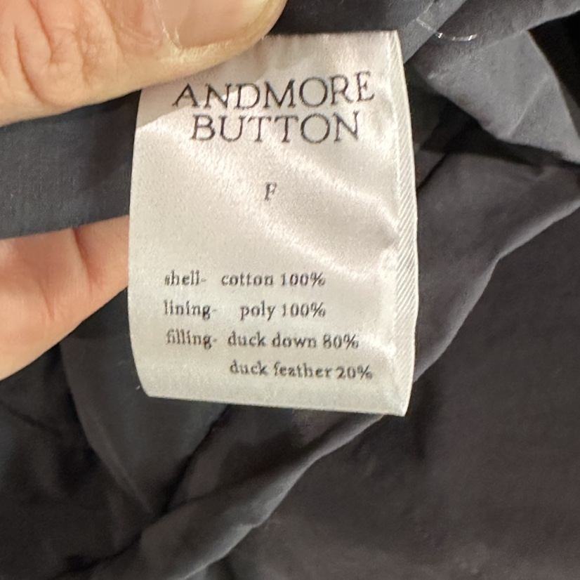 ANDMORE BUTTON韓國代購㊣女裝新品真品時尚熱賣職業夾克填充ANDMORE BUTTON夾克