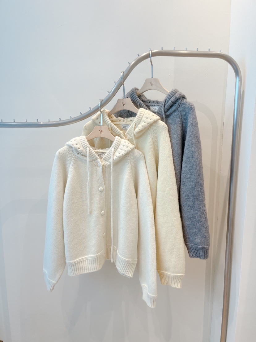 OVE東大門㊣直郵女裝新款推薦熱賣25秋冬人氣時尚針織衫連帽衫OVE針織衫