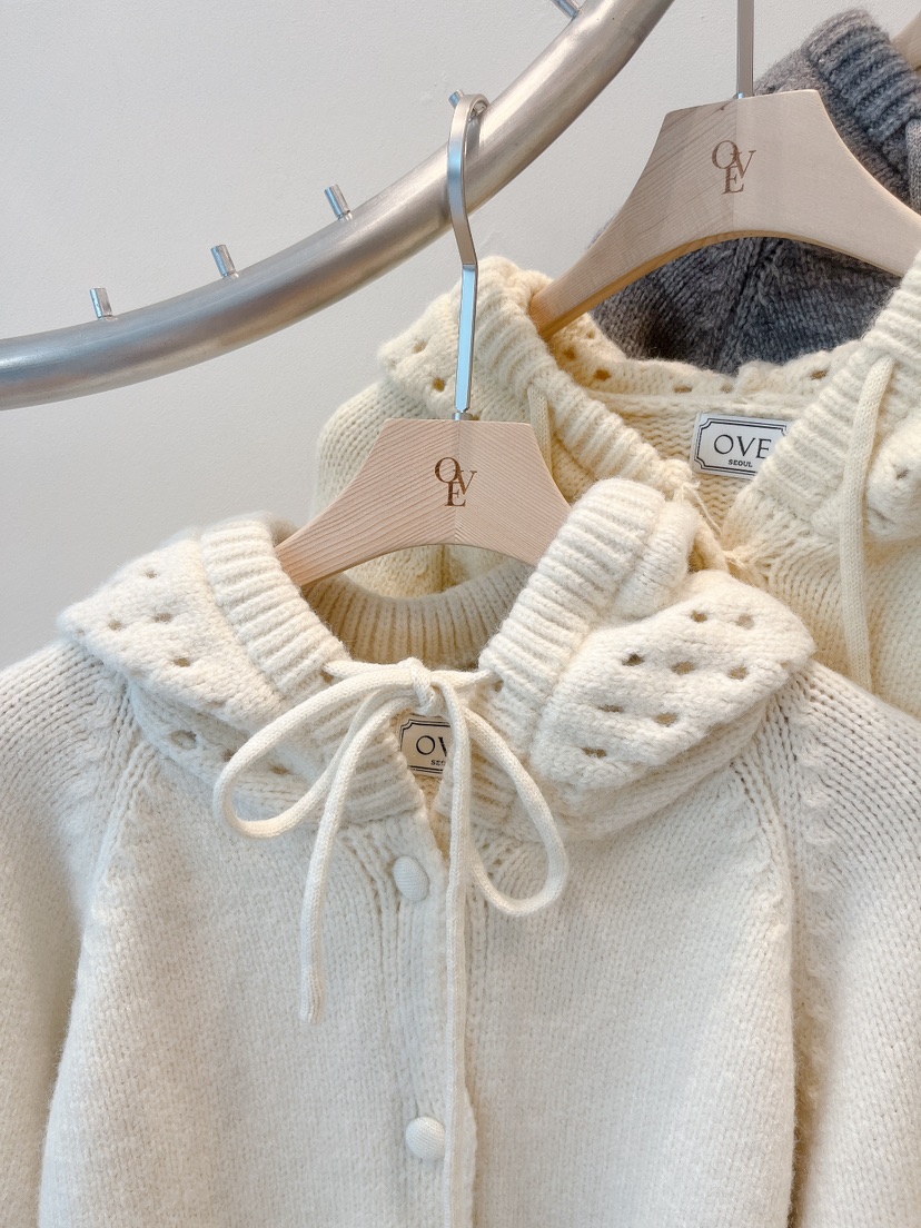 OVE東大門㊣直郵女裝新款推薦熱賣25秋冬人氣時尚針織衫連帽衫OVE針織衫