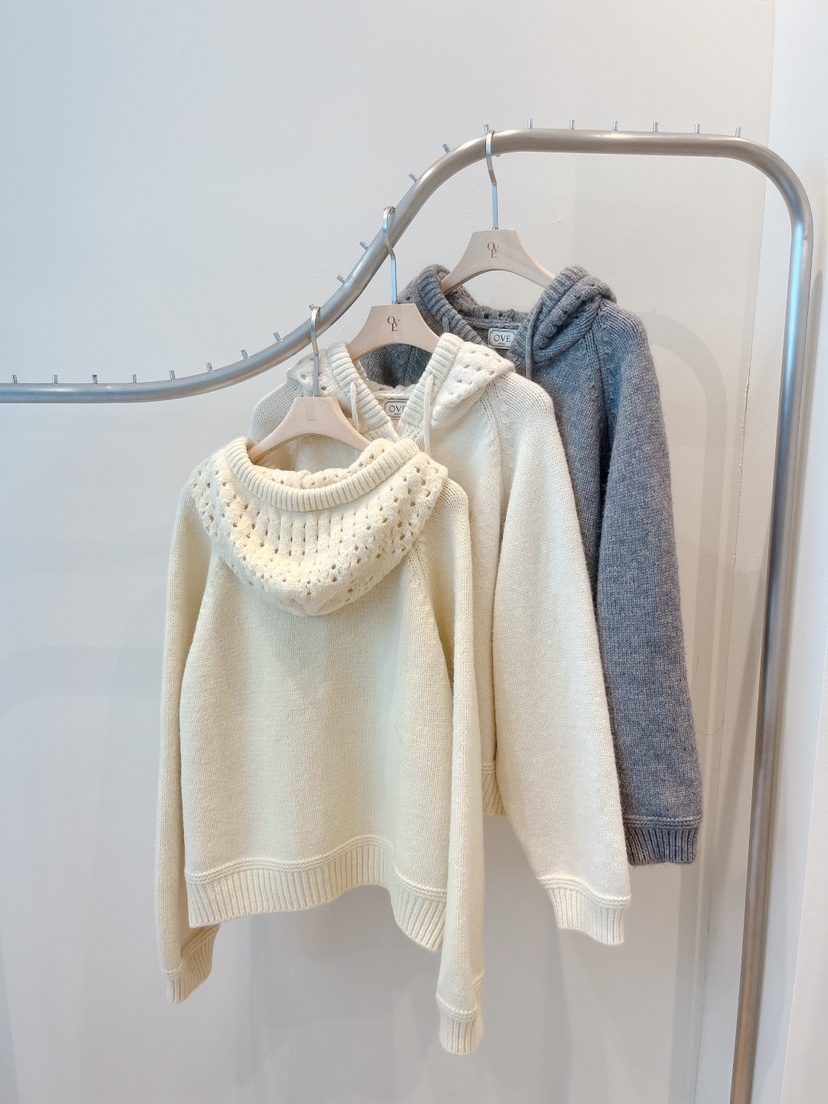 OVE東大門㊣直郵女裝新款推薦熱賣25秋冬人氣時尚針織衫連帽衫OVE針織衫