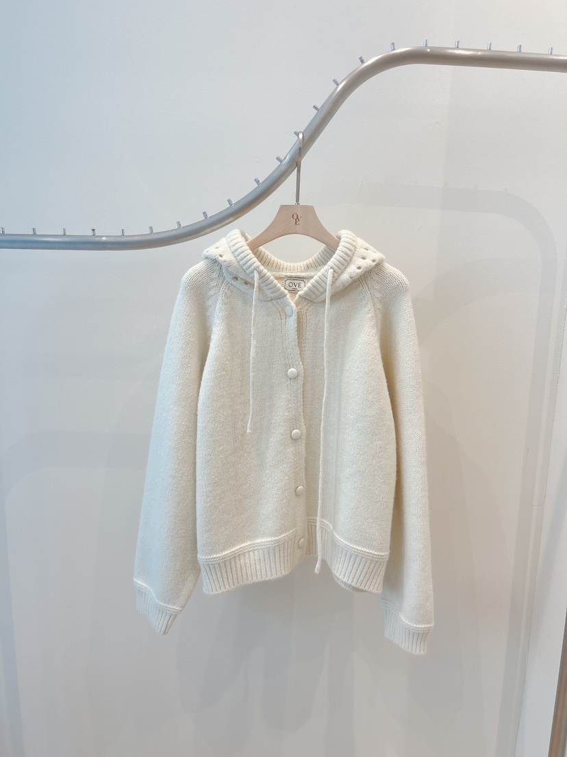 OVE東大門㊣直郵女裝新款推薦熱賣25秋冬人氣時尚針織衫連帽衫OVE針織衫