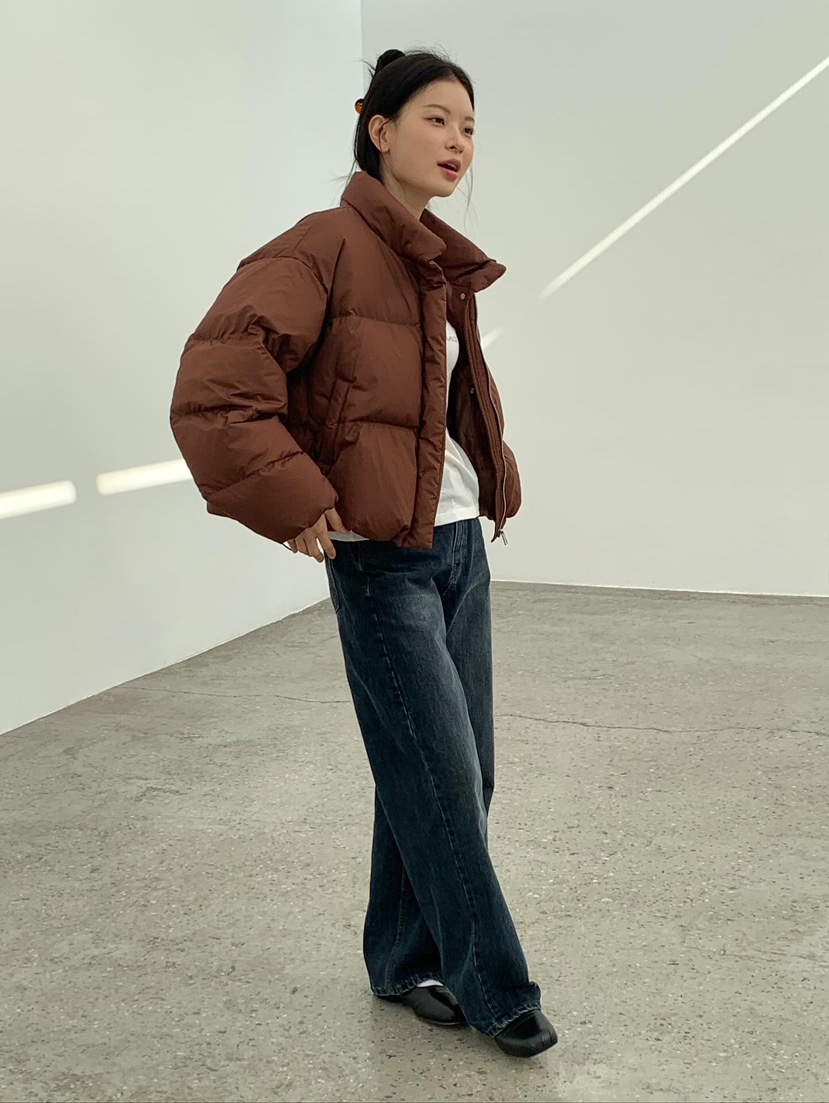 LOVE MY SANTA韓國直郵㊣女士新品推薦短款羽絨服填充絨鴨Santa/LOVE MY SANTA短款羽絨服