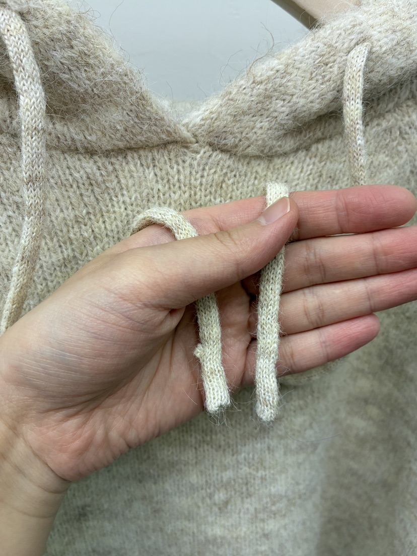 Verbena東大門㊣實拍女士新品推薦25秋冬針織衫連帽針織衫羊毛Verbena針織衫