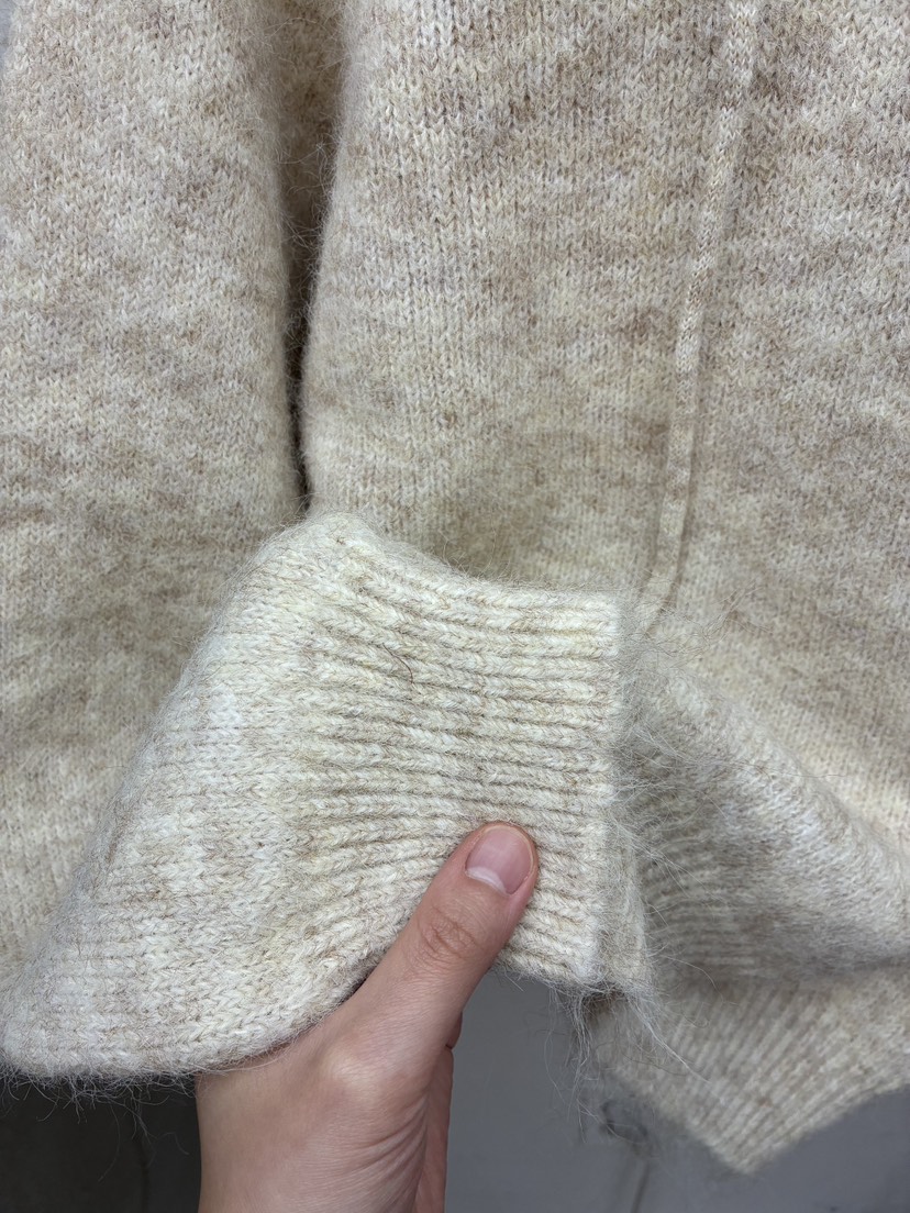 Verbena東大門㊣實拍女士新品推薦25秋冬針織衫連帽針織衫羊毛Verbena針織衫