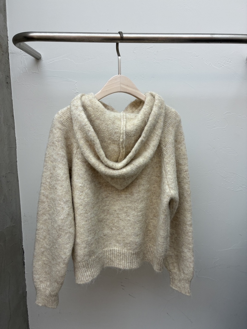 Verbena東大門㊣實拍女士新品推薦25秋冬針織衫連帽針織衫羊毛Verbena針織衫