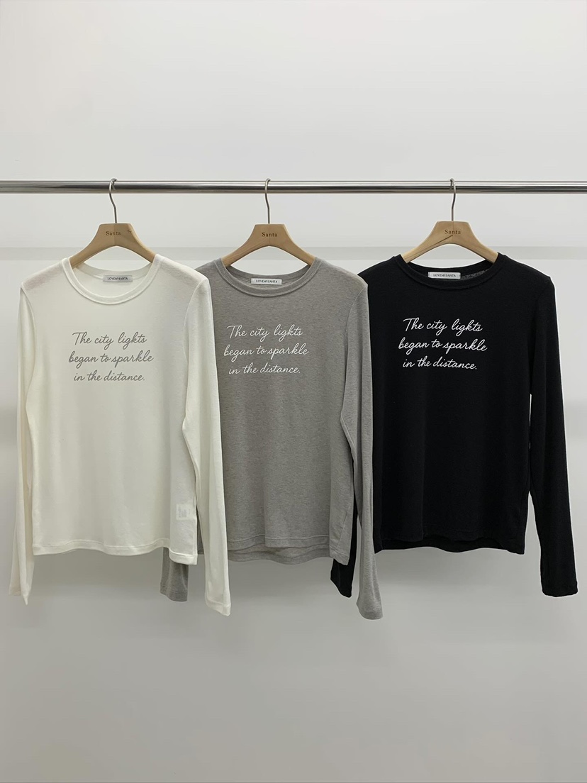 LOVE MY SANTA東大門㊣實拍女士新品推薦真品熱賣長袖T恤Santa/LOVE MY SANTA長袖T恤