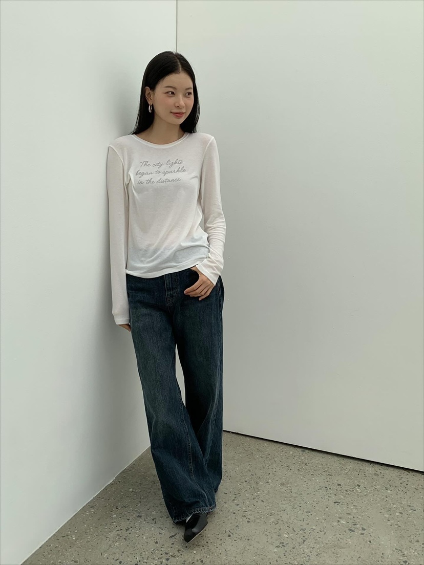 LOVE MY SANTA東大門㊣實拍女士新品推薦真品熱賣長袖T恤Santa/LOVE MY SANTA長袖T恤