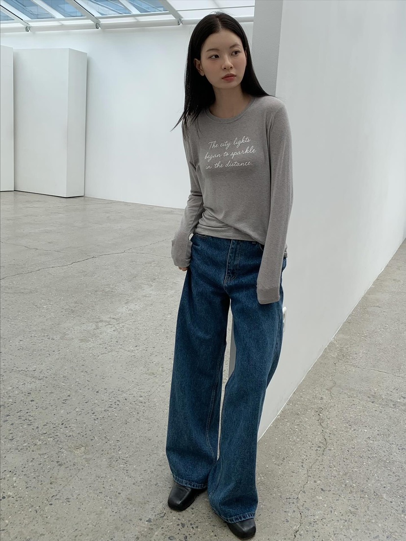 LOVE MY SANTA東大門㊣實拍女士新品推薦真品熱賣長袖T恤Santa/LOVE MY SANTA長袖T恤