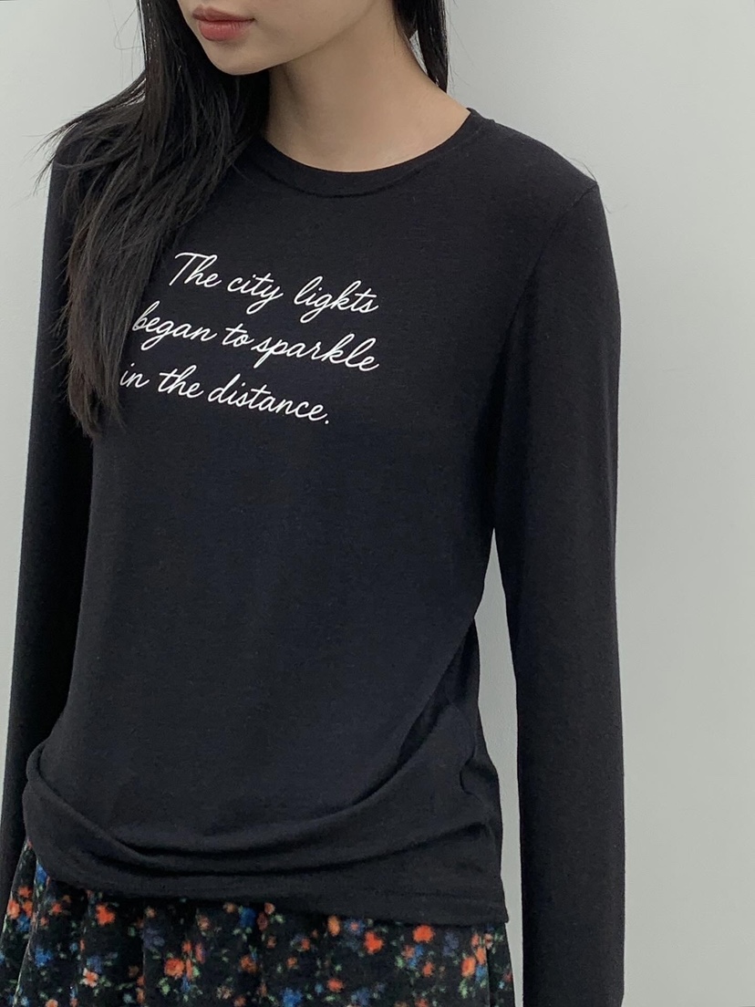 LOVE MY SANTA東大門㊣實拍女士新品推薦真品熱賣長袖T恤Santa/LOVE MY SANTA長袖T恤圖色3黑