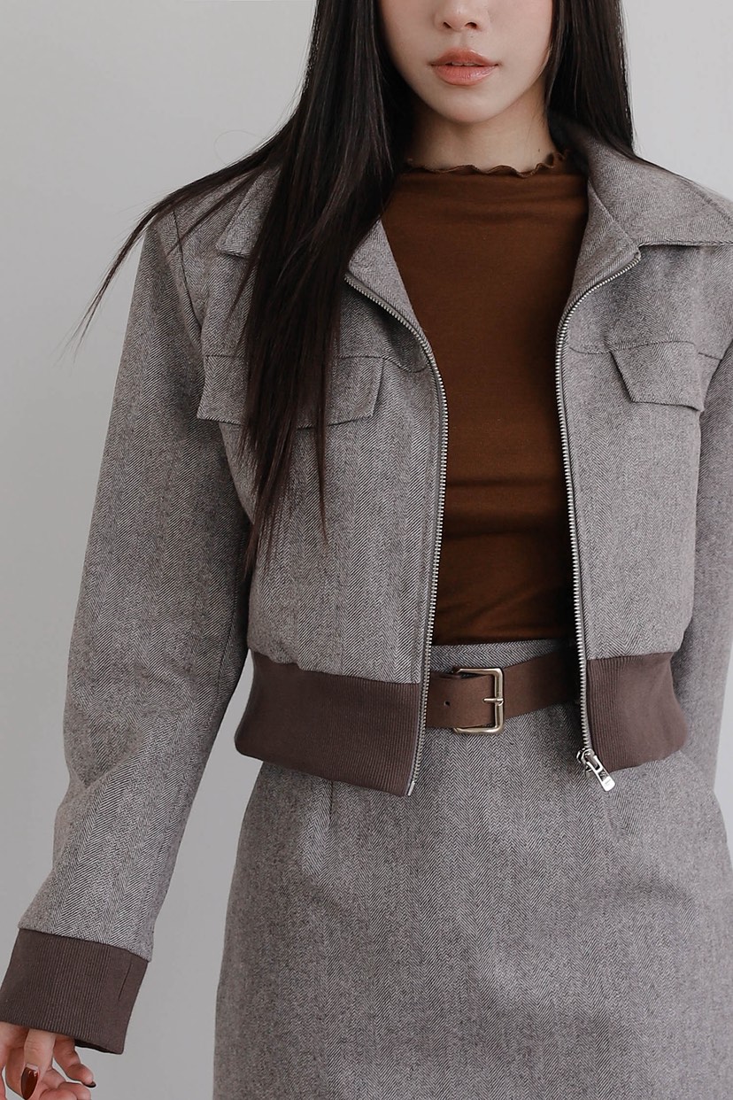 SLIT東大門㊣實拍女裝新品休閑推薦時尚25秋冬熱賣職業夾克SLIT夾克