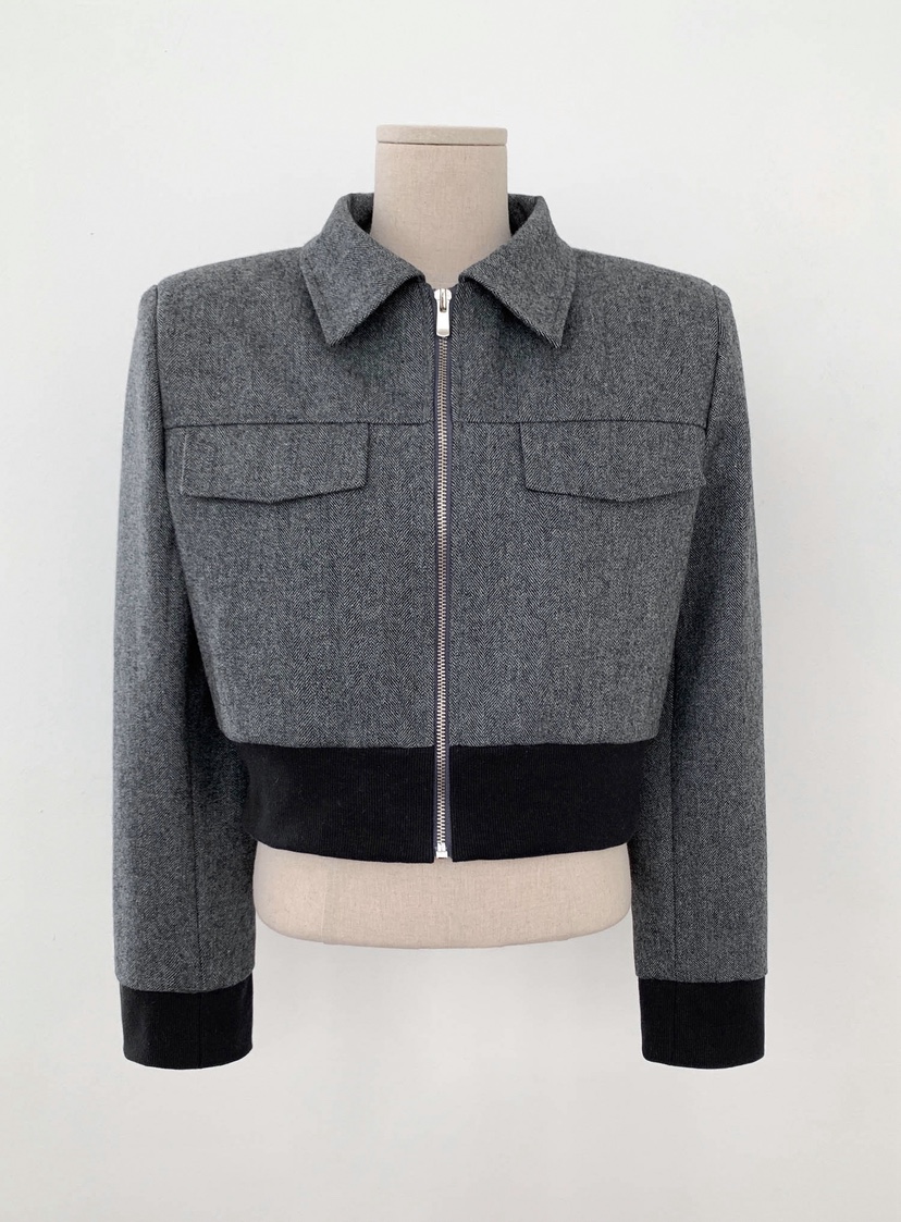 SLIT東大門㊣實拍女裝新品休閑推薦時尚25秋冬熱賣職業夾克SLIT夾克