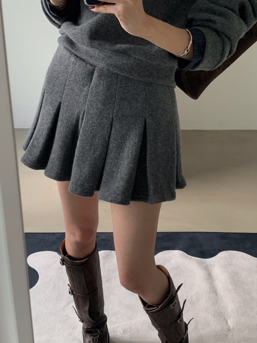 VERANDA東大門㊣實拍女士新品25秋冬人氣時尚真品熱賣休閑短裙VERANDA短裙