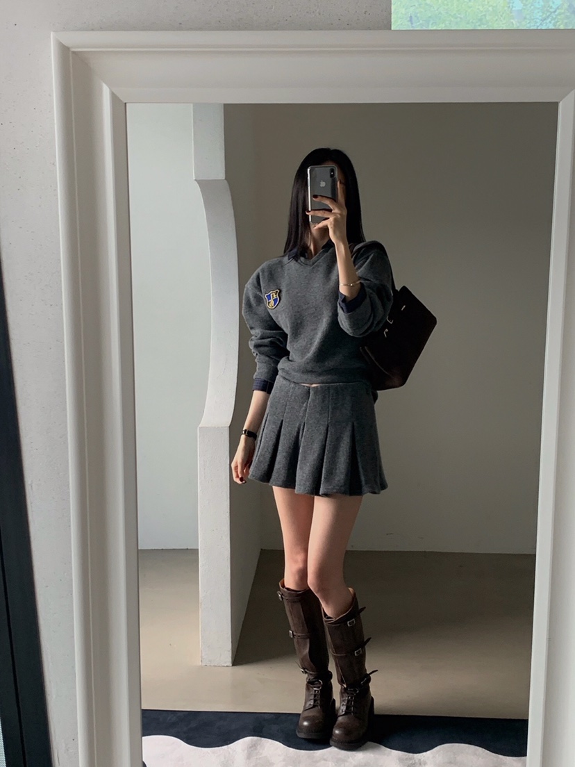 VERANDA東大門㊣實拍女士新品25秋冬人氣時尚真品熱賣休閑短裙VERANDA短裙