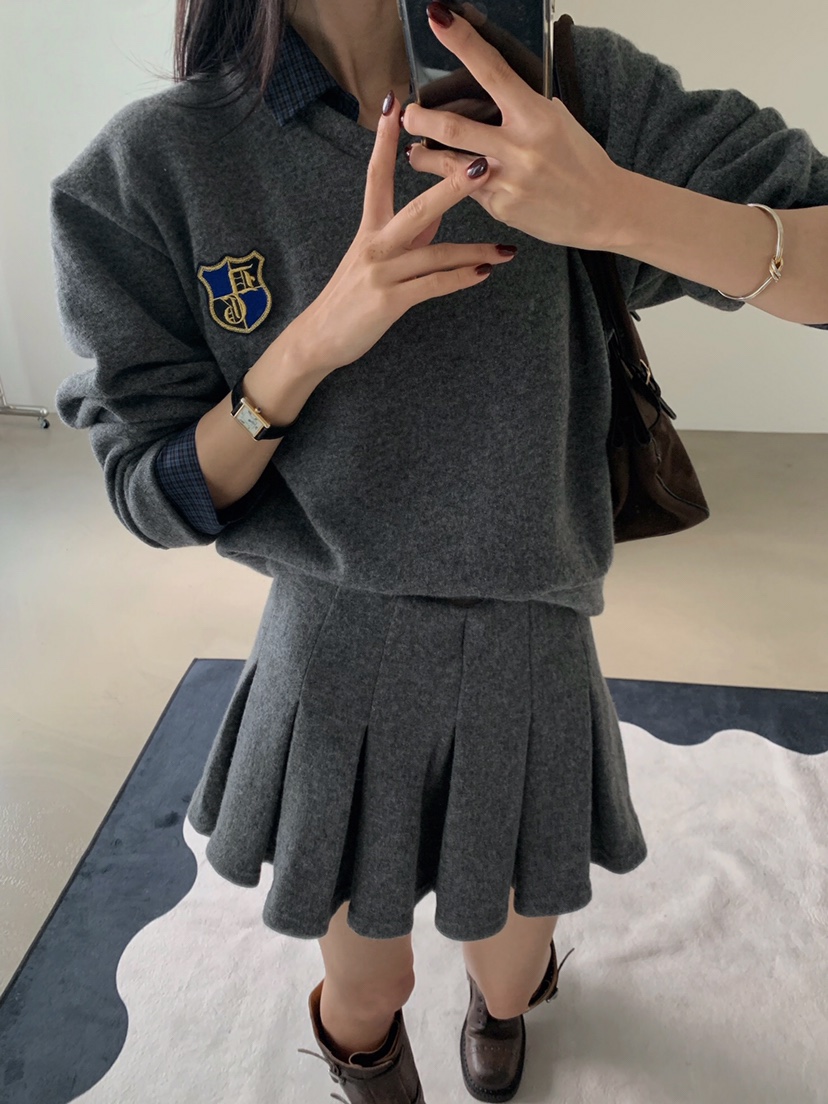 VERANDA東大門㊣實拍女士新品25秋冬人氣時尚真品熱賣休閑短裙VERANDA短裙