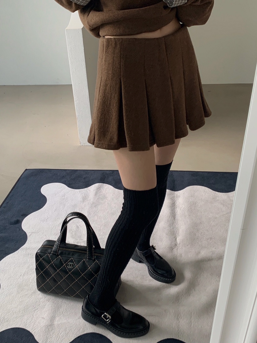 VERANDA東大門㊣實拍女士新品25秋冬人氣時尚真品熱賣休閑短裙VERANDA短裙