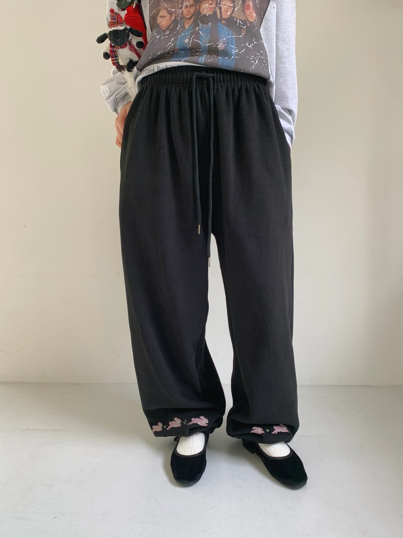 TOLL韓國直郵㊣女士新品職業休閑推薦25秋冬熱賣休閑褲兔子TOLL休閑褲