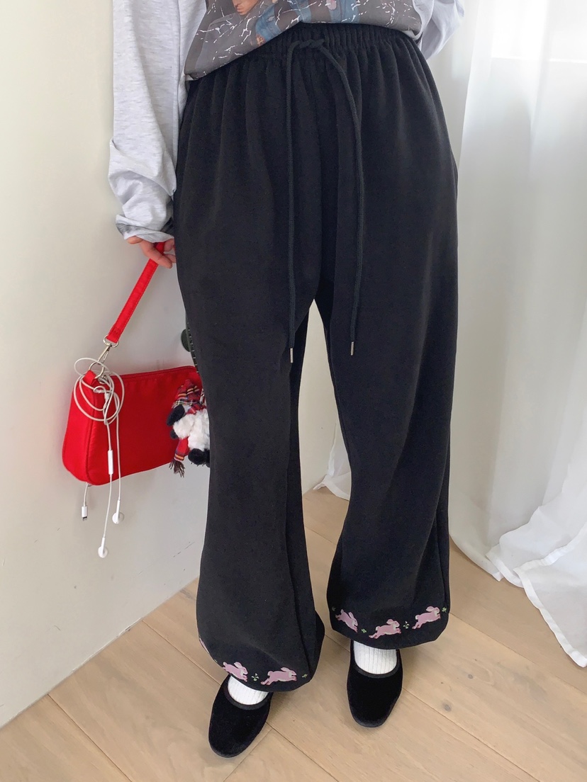 TOLL韓國直郵㊣女士新品職業休閑推薦25秋冬熱賣休閑褲兔子TOLL休閑褲