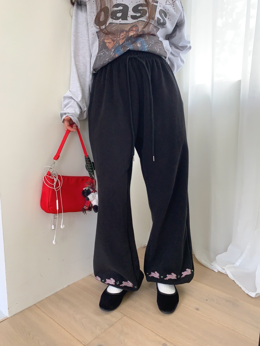 TOLL韓國直郵㊣女士新品職業休閑推薦25秋冬熱賣休閑褲兔子TOLL休閑褲