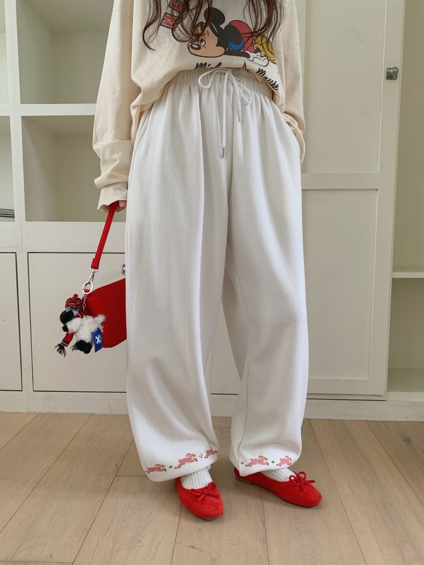 TOLL韓國直郵㊣女士新品職業休閑推薦25秋冬熱賣休閑褲兔子TOLL休閑褲