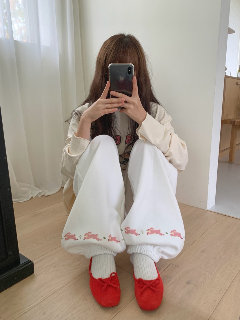 TOLL韓國直郵㊣女士新品職業休閑推薦25秋冬熱賣休閑褲兔子TOLL休閑褲