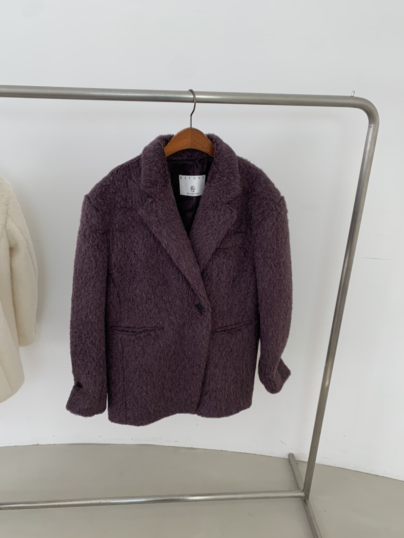 BETONE東大門㊣代購女士新款人氣時尚25秋冬職業推薦短款大衣BETONE短款大衣圖色2