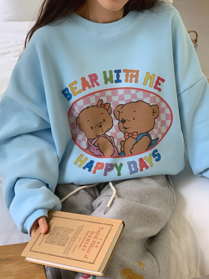 TOLL韓國代購㊣女士新品人氣真品熱賣休閑25秋冬推薦衛衣加絨TOLL衛衣