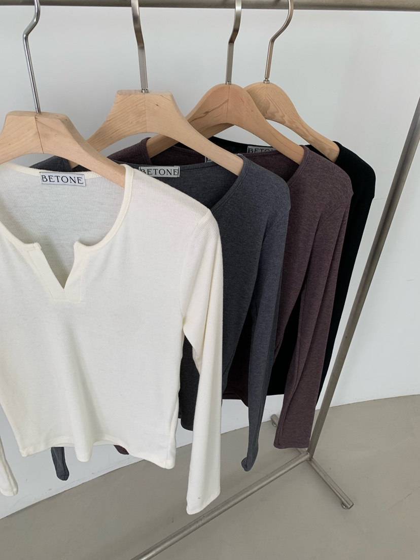 BETONE韓國代購㊣女士新款休閑25秋冬職業推薦時尚人氣長袖T恤BETONE長袖T恤