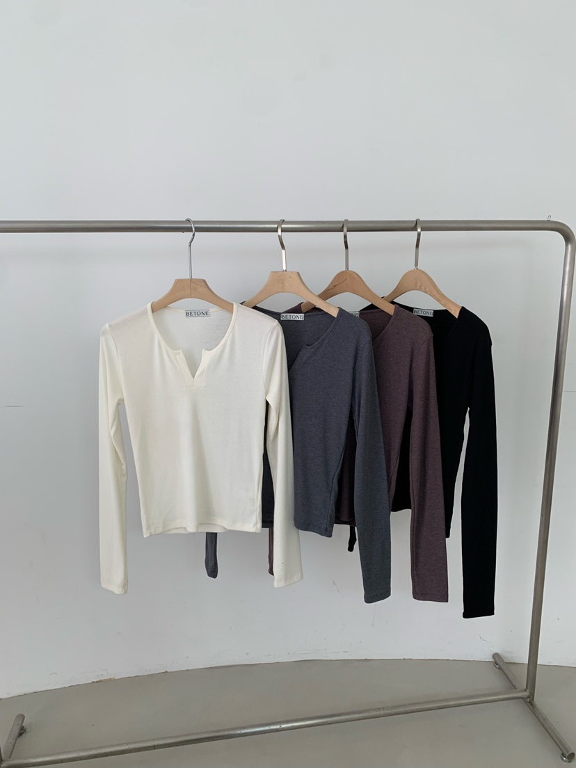 BETONE韓國代購㊣女士新款休閑25秋冬職業推薦時尚人氣長袖T恤BETONE長袖T恤