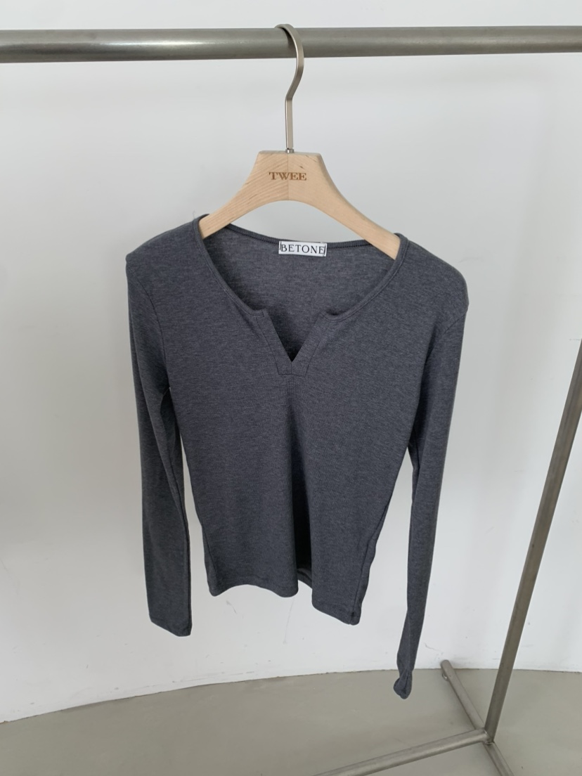 BETONE韓國代購㊣女士新款休閑25秋冬職業推薦時尚人氣長袖T恤BETONE長袖T恤圖色2