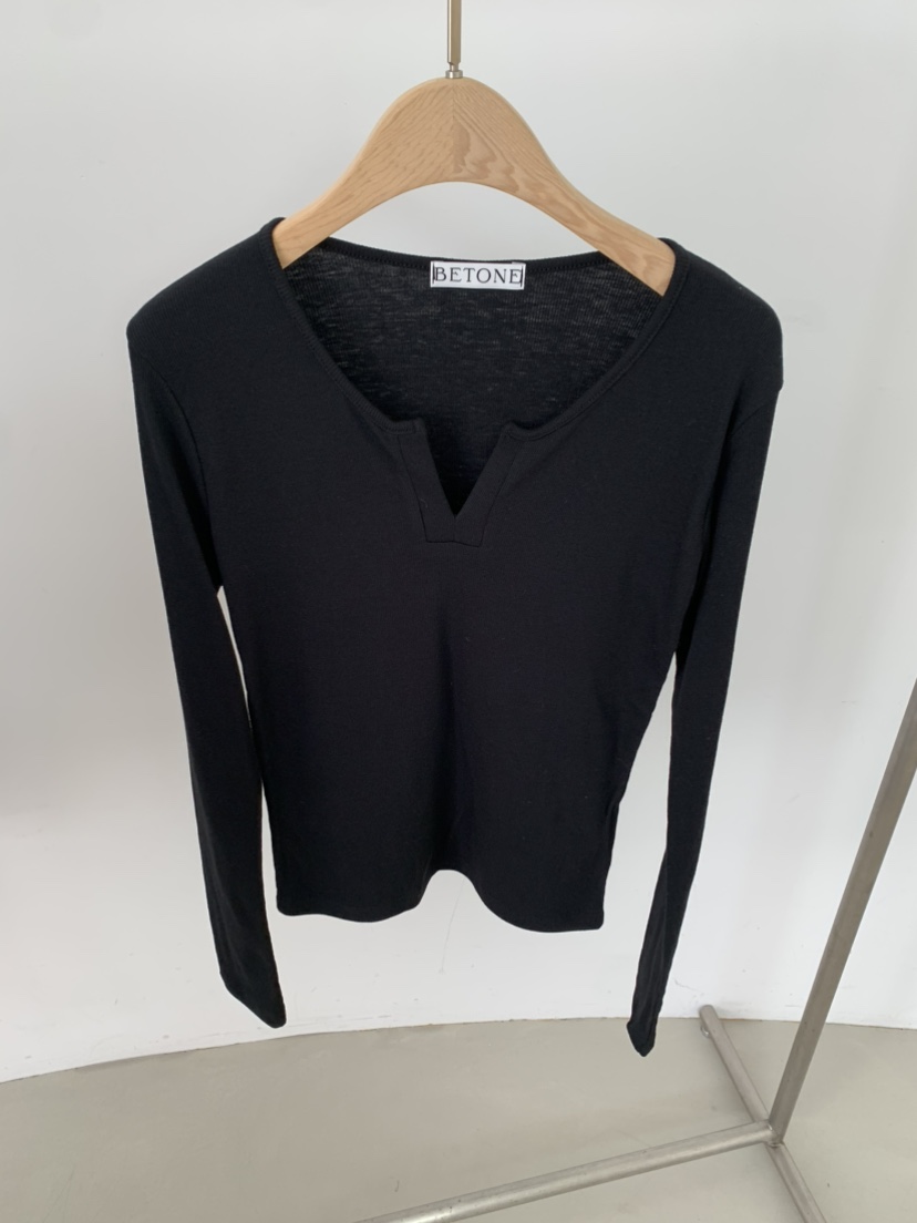 BETONE韓國代購㊣女士新款休閑25秋冬職業推薦時尚人氣長袖T恤BETONE長袖T恤圖色4