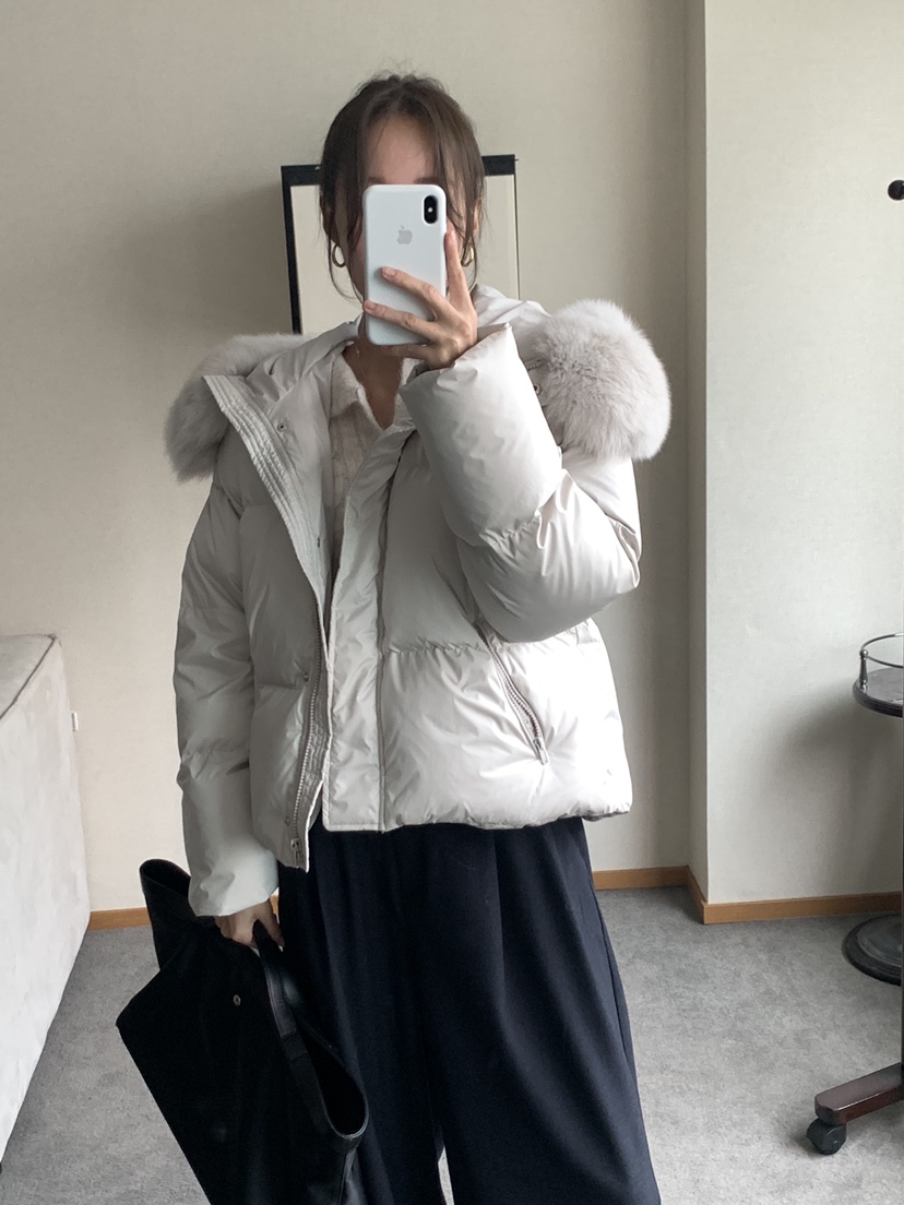 DE GO YOU韓國代購㊣女裝新品休閑熱賣真品短款羽絨服狐貍DE GO YOU短款羽絨服