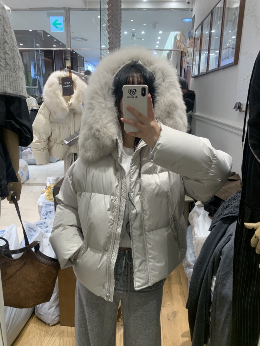 DE GO YOU韓國代購㊣女裝新品休閑熱賣真品短款羽絨服狐貍DE GO YOU短款羽絨服