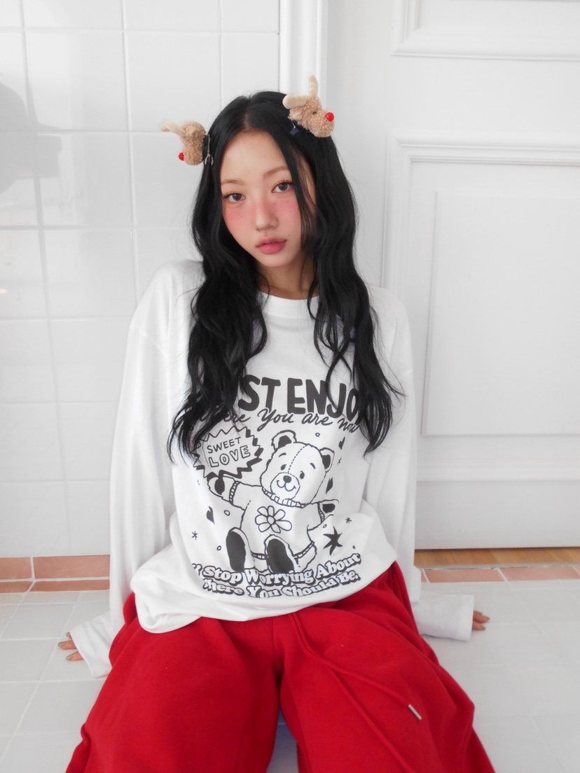 TOLL韓國代購㊣女士新品熱賣推薦真品25秋冬人氣休閑長袖T恤TOLL長袖T恤